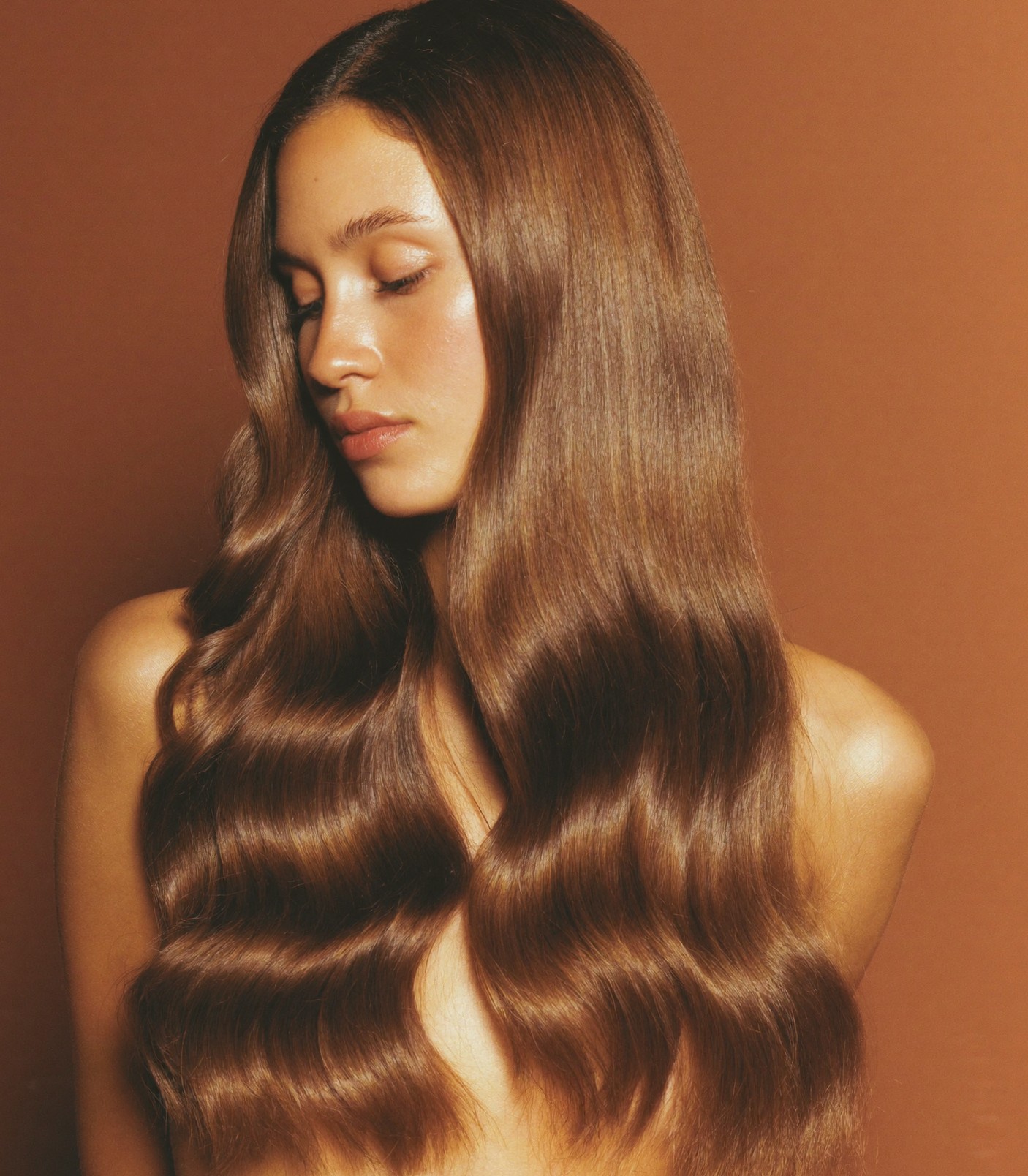 Kvinna med balayage